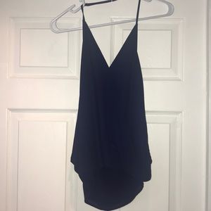 Naked Zebra Navy halter top small